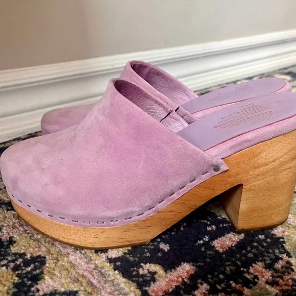 Charlotte Stone Marlo Clogs in Lilac - Picture 1 of 5